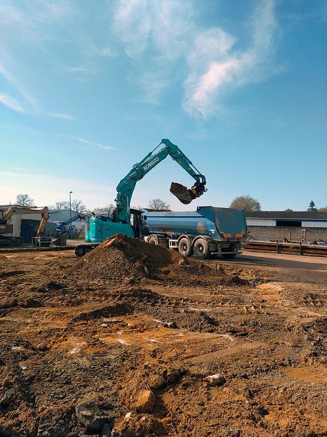 Réalisation de terrasement à Pont Saint Martin par JMTP FIGUREAU