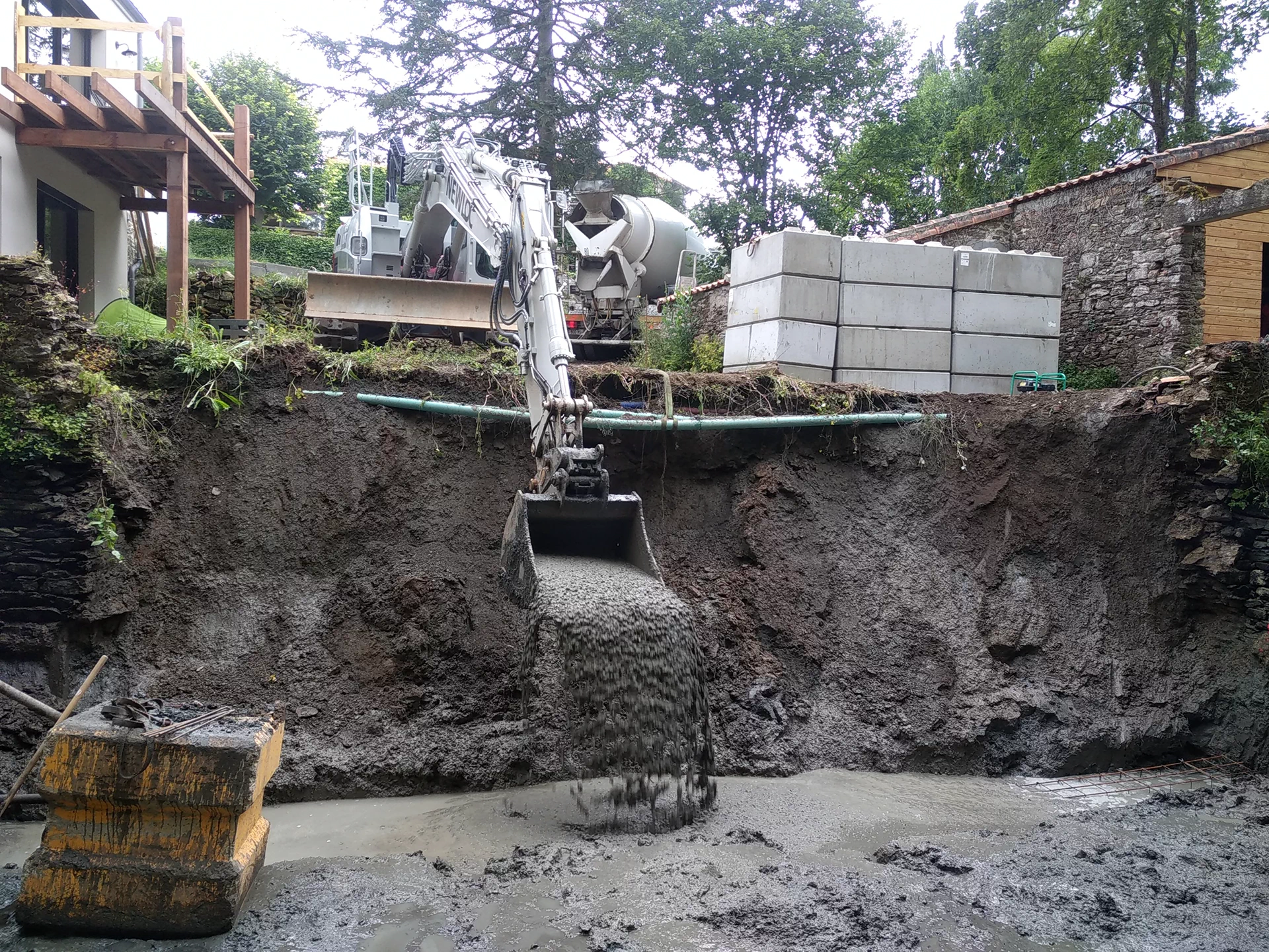 Réalisation de terrasement à Pont Saint Martin par JMTP FIGUREAU