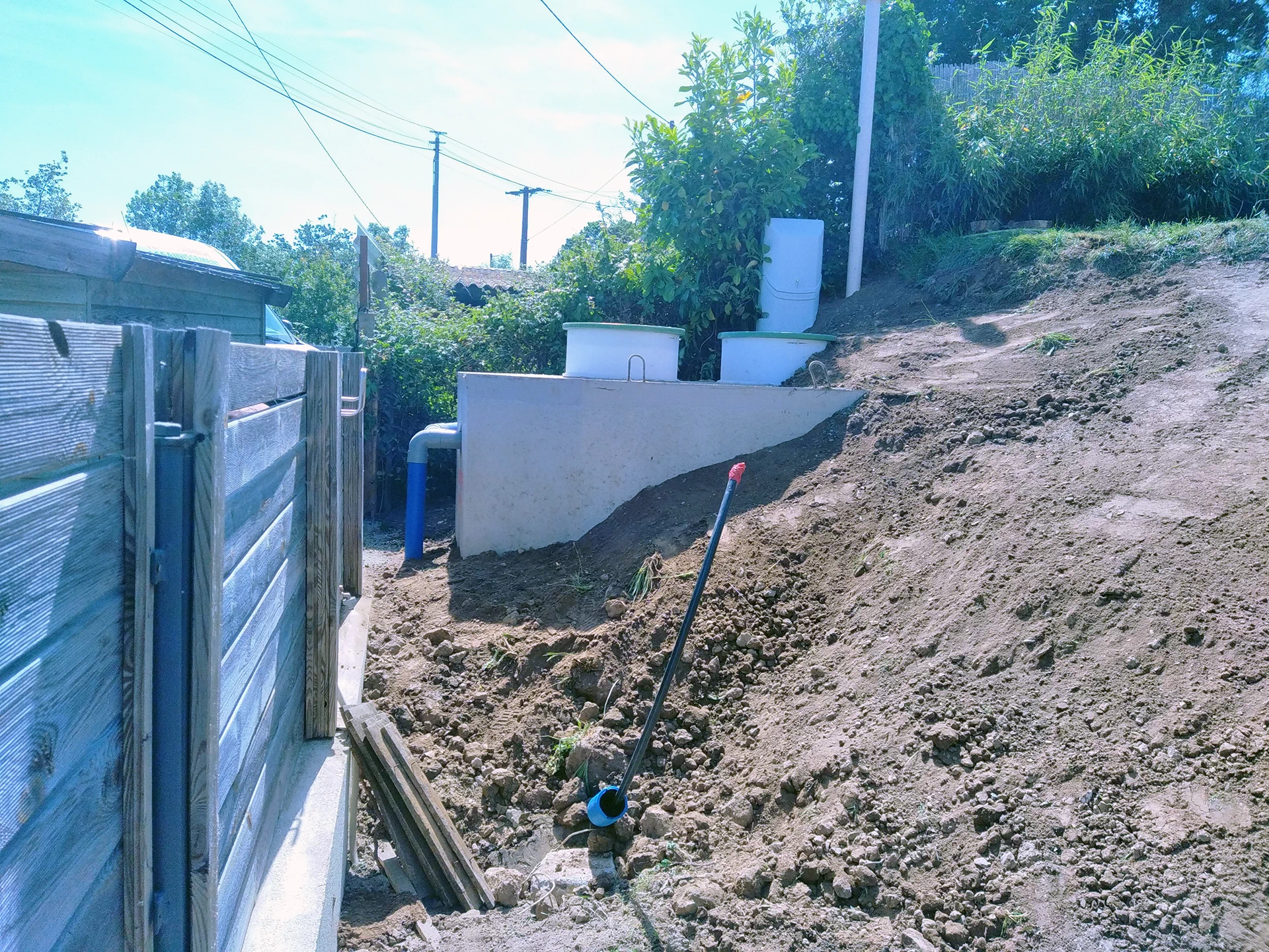 Réalisation de terrasement à Pont Saint Martin par JMTP FIGUREAU